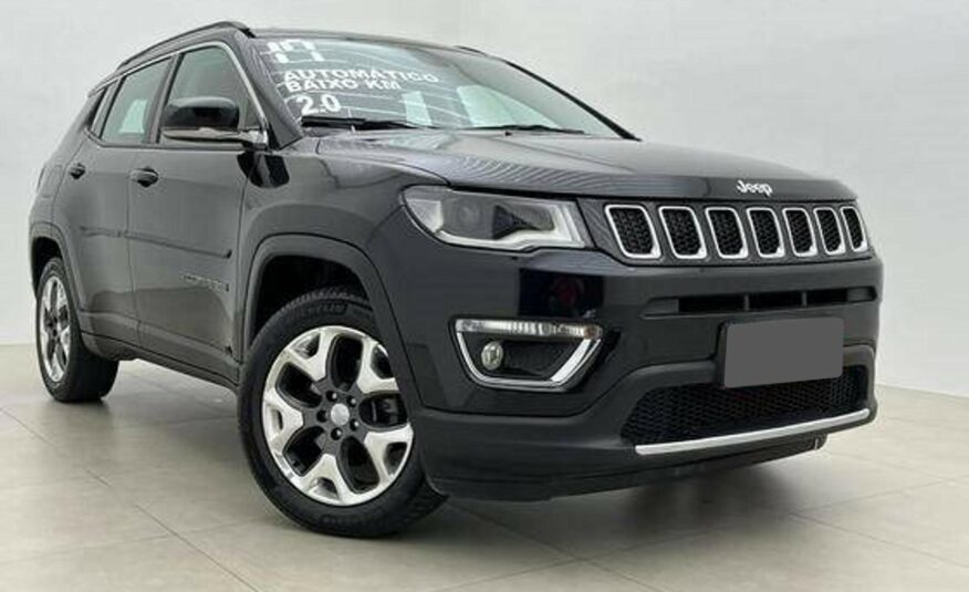 JEEP COMPASS 2.0 16V FLEX LIMITED AUTOMÁTICO ANO 2017 COR PRETO